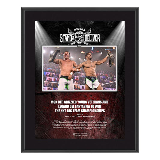 MSK NXT TakeOver Stand & Deliver 10x13 Commemorative Plaque Pwcatalog