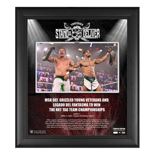 MSK NXT TakeOver Stand & Deliver 15x17 Commemorative Plaque Pwcatalog