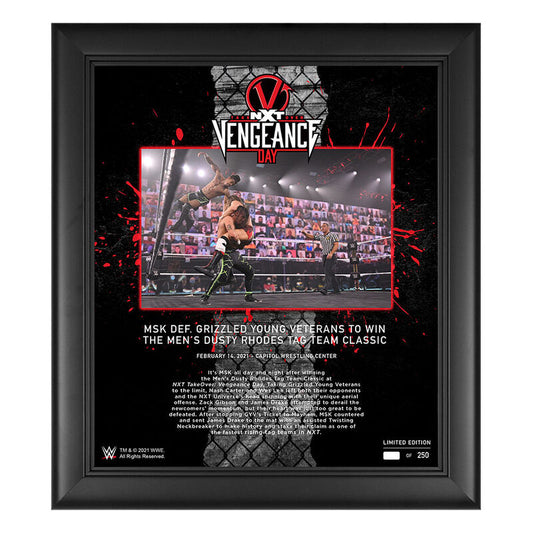 MSK NXT TakeOver Vengeance Day 15x17 Commemorative Plaque Pwcatalog