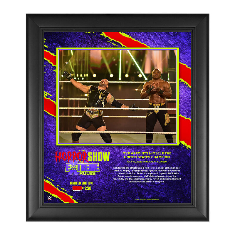 MVP The Horror Show At Extreme Rules 2020 15x17 Commemorative Limited Edition Plaque Pwcatalog