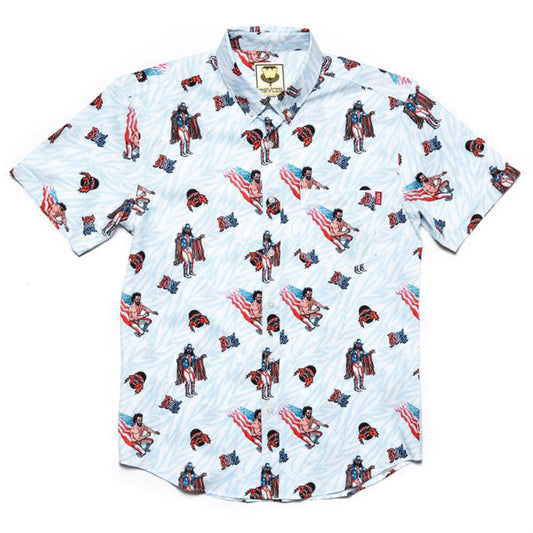 Macho Man Randy Savage USA RSVLTS Button Down Shirt Pwcatalog