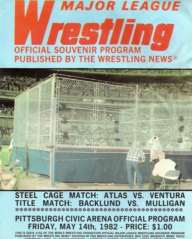 Major League Wrestling May 1982 Magazine PWcatalog
