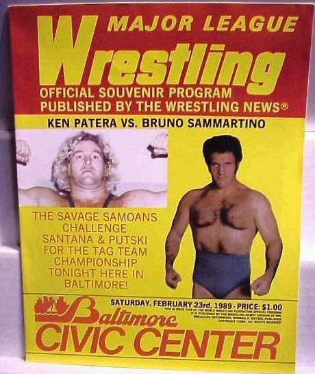 Major League Wrestling February 1989 Magazine PWcatalog