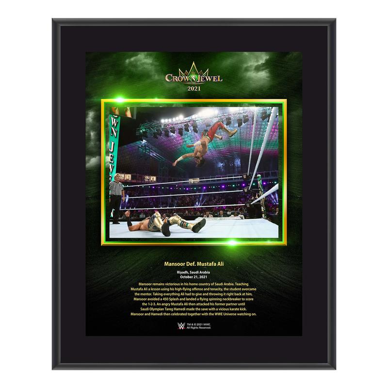 Mansoor Crown Jewel 2021 10x13 Commemorative Plaque Pwcatalog