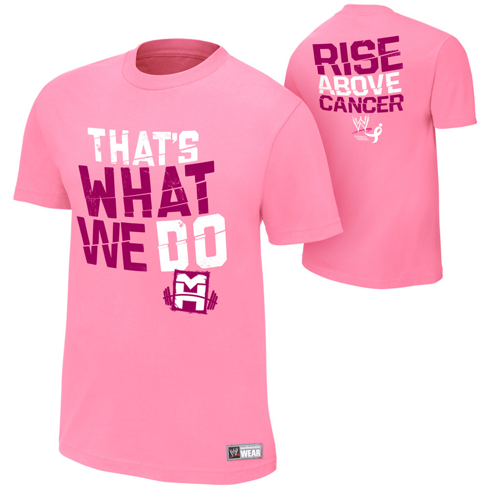 Mark Henry Rise Above Cancer Pink T-Shirt
