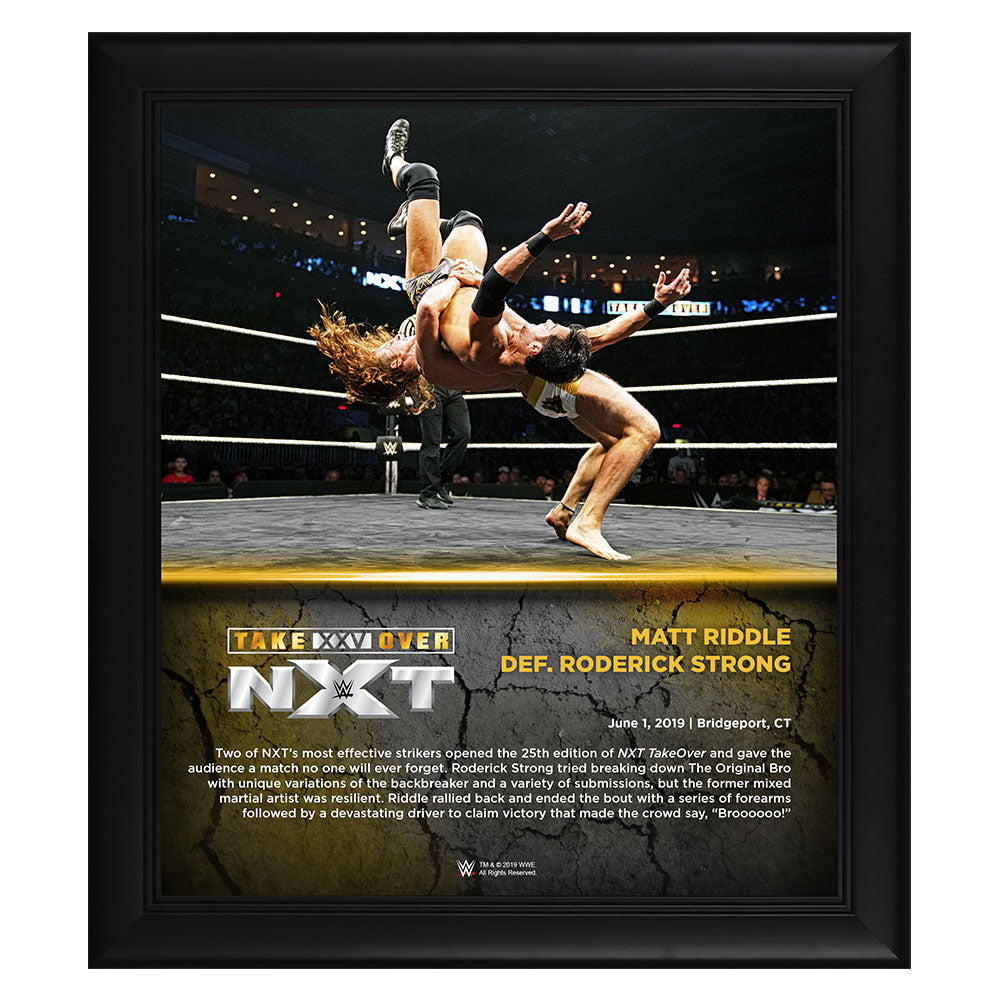 Matt Riddle NXT TakeOver XXV 15 x 17 Framed Plaque Pwcatalog