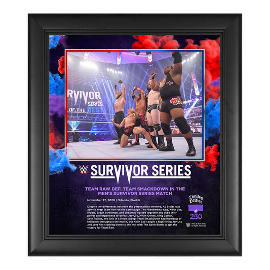 Men's Elimination Match Survivor Series 2020 15 x 17 Commemorative Plaque Pwcatalog