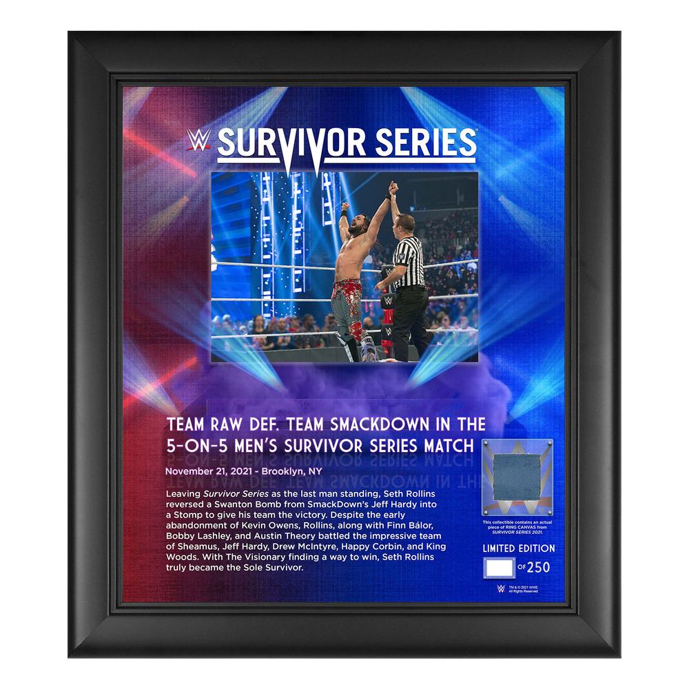Men's Elimination Match Survivor Series 2021 15x17 Commemorative Plaque Pwcatalog