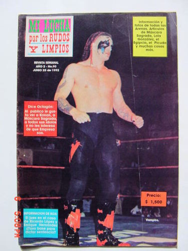 Mi Lucha June 1992 Magazine PWcatalog