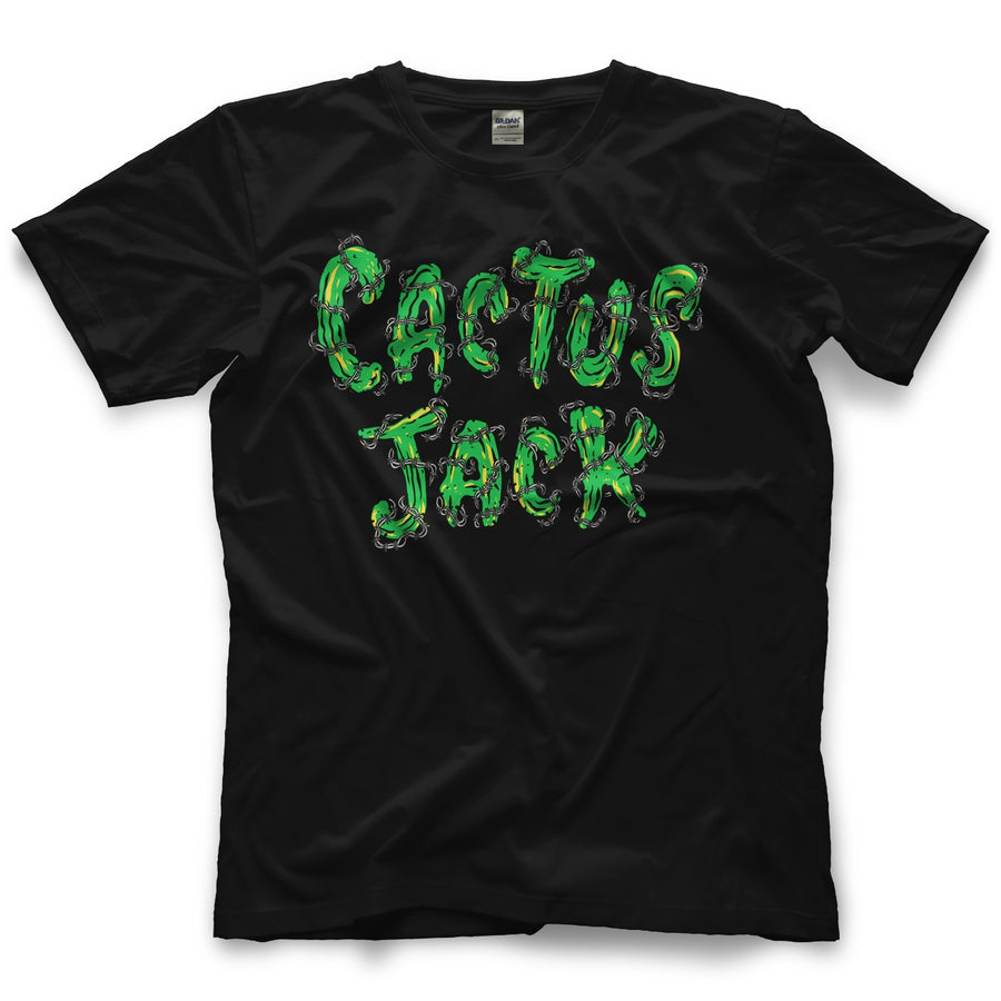 Mick Foley Barbed Wire Letters T-Shirt Pwcatalog