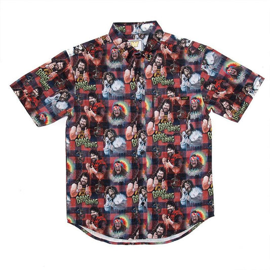 Mick Foley Faces of Foley RSVLTS Button Down Shirt