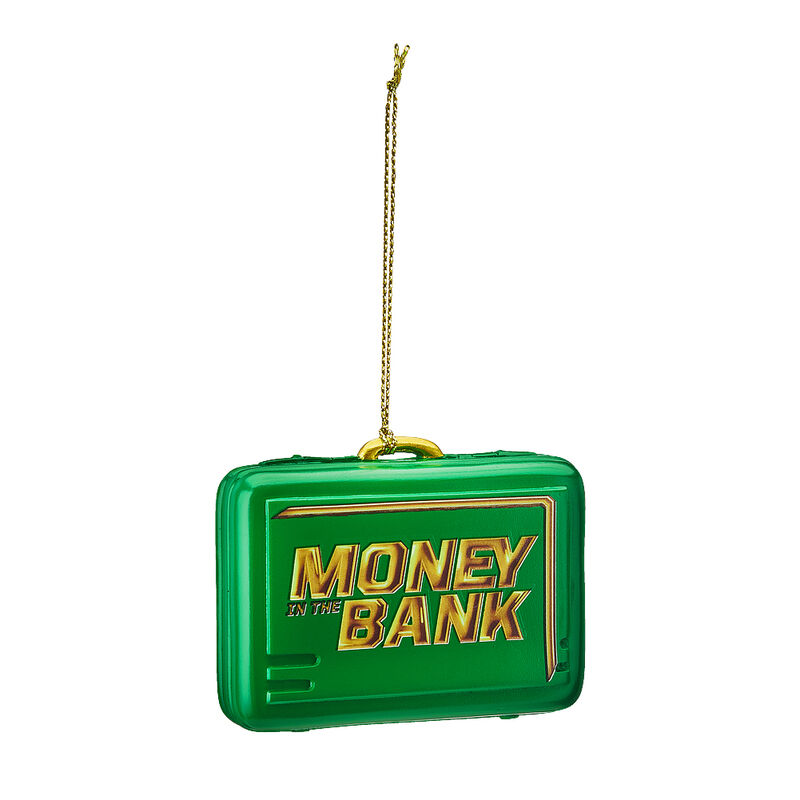 Money in the Bank Green Briefcase Ornament