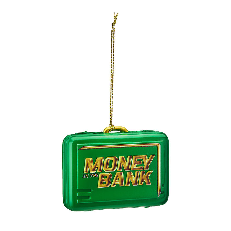 Money in the Bank Green Briefcase Ornament Pwcatalog