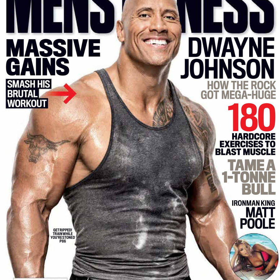 Mens Fitnes "Muscle & Fitness" 2017 May The Rock Australian Version Magazine PWcatalog