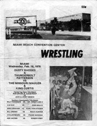 NWA Program 1976-02 Miami Beach