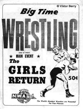 NWA Program big time wrestling 1st