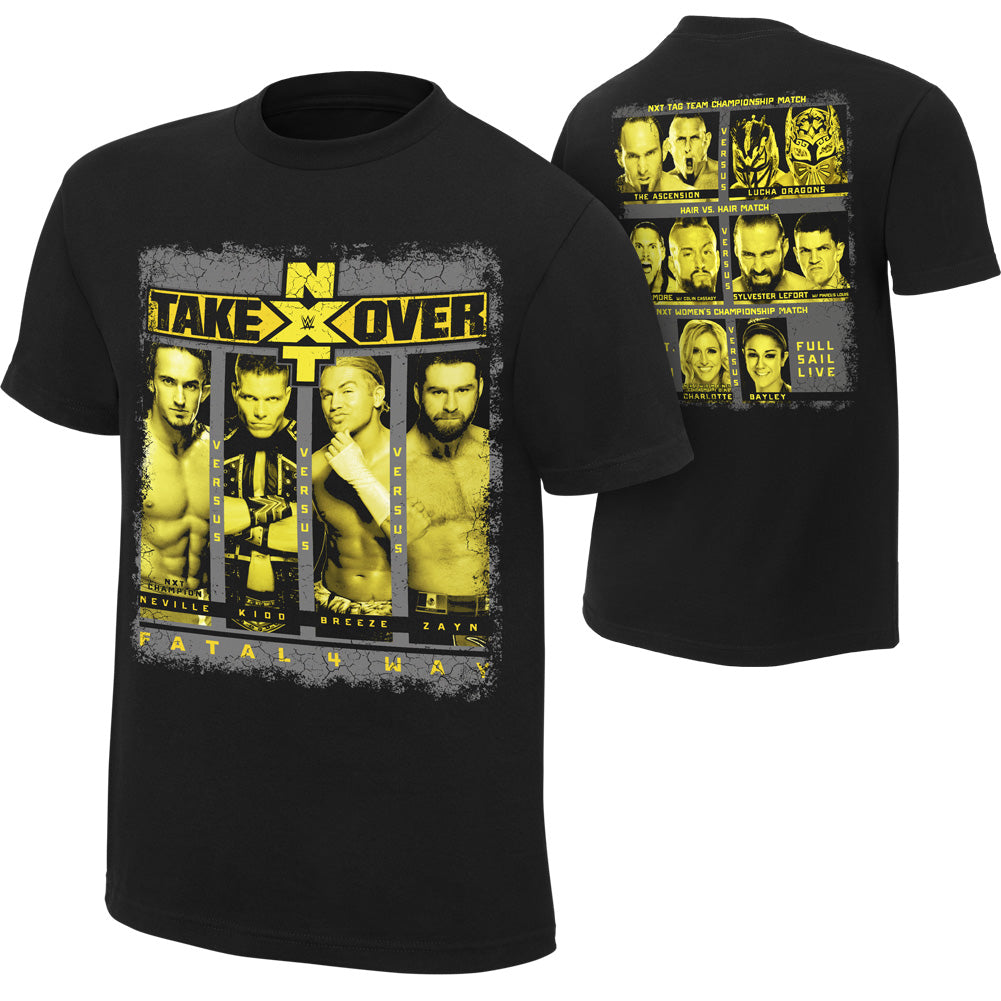 NXT Takeover Fatal 4-Way Event T-Shirt Pwcatalog