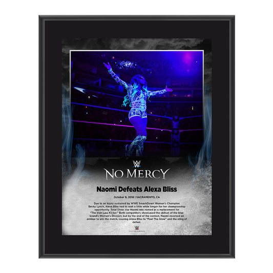 Naomi No Mercy 2016 10 x 13 Photo Plaque