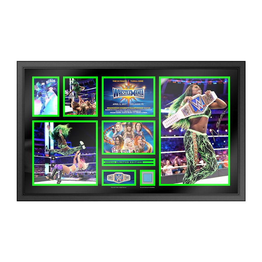 Naomi WrestleMania 33 Signed Commemorative Plaque Pwcatalog