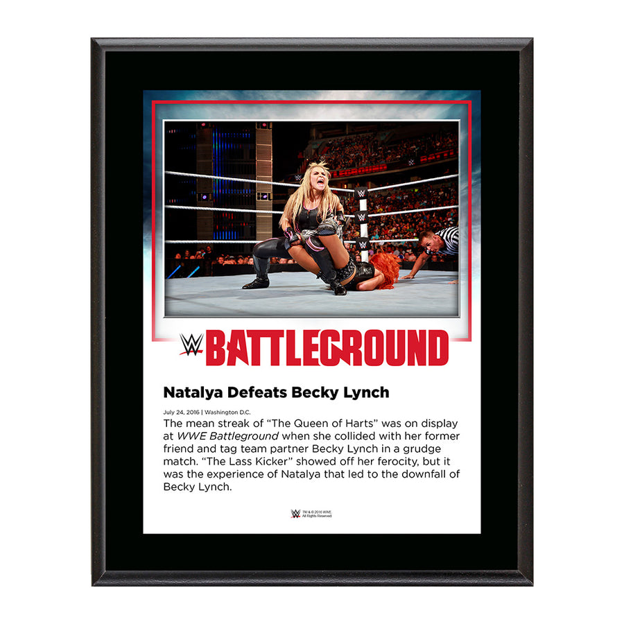 Natalya Battleground 2016 10 x 13 Commemorative Photo Plaque Pwcatalog