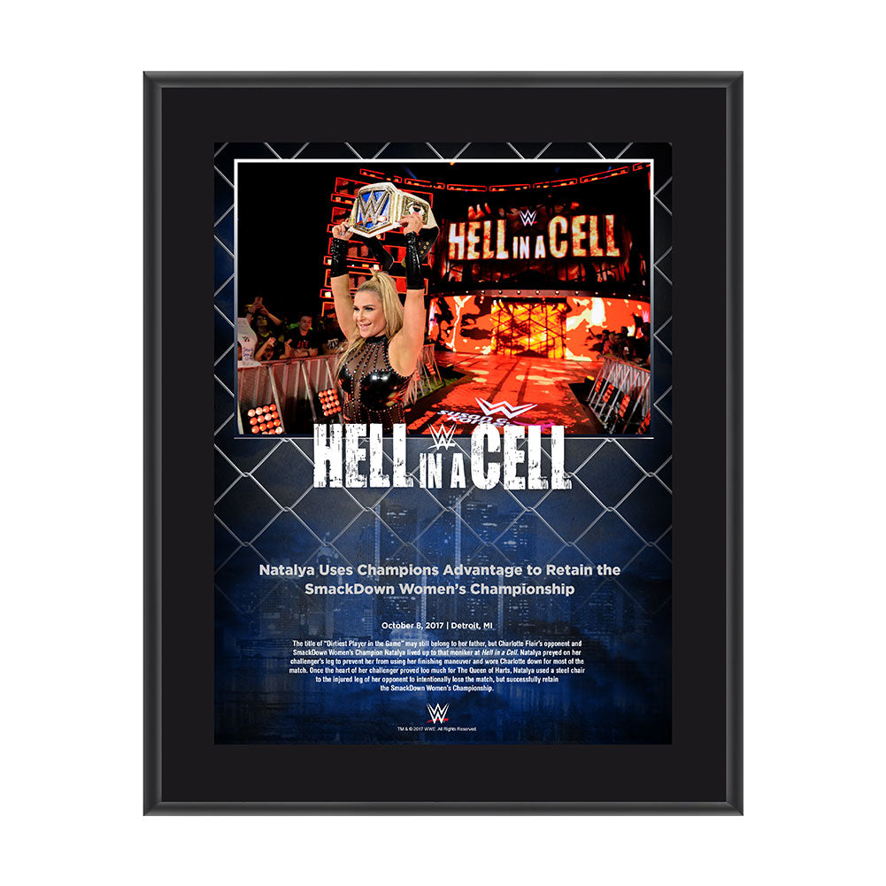 Natalya Hell In A Cell 2017 10 x 13 Commemorative Photo Plaque