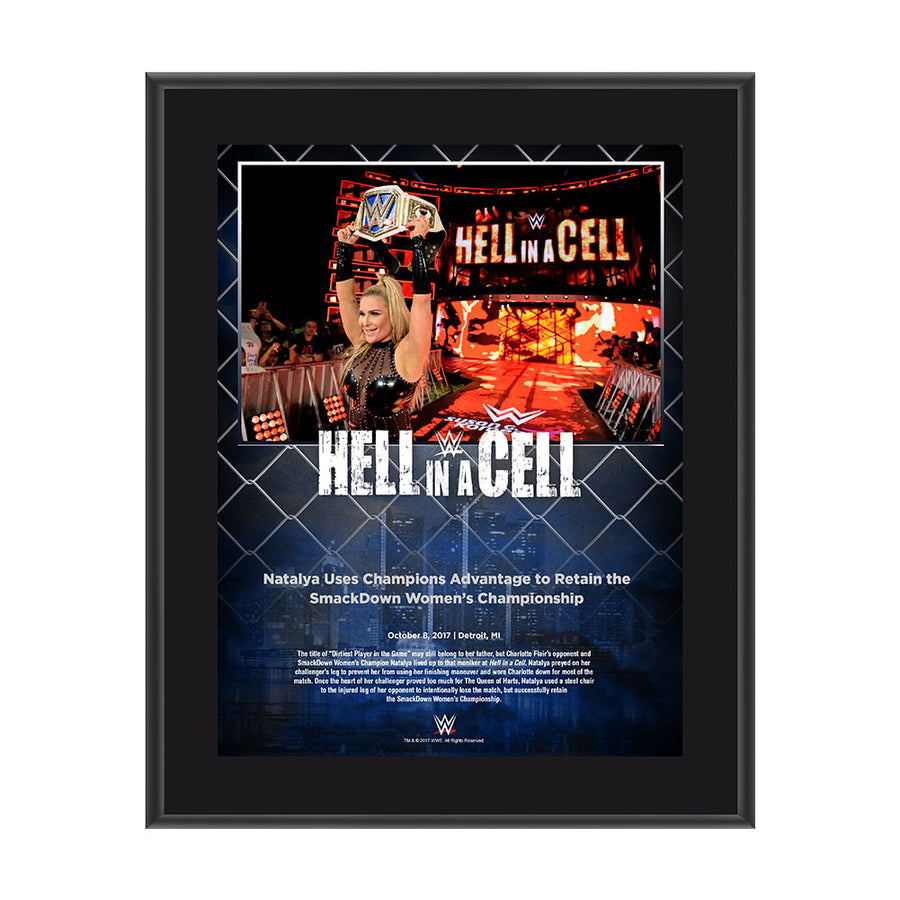 Natalya Hell In A Cell 2017 10 x 13 Commemorative Photo Plaque Pwcatalog
