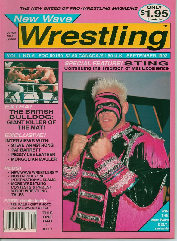 New Wave Wrestling September 1992 Magazine PWcatalog