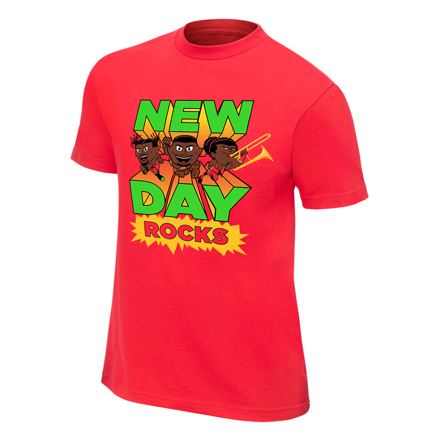 New Day New Day Rocks Red Special Edition T-Shirt Pwcatalog