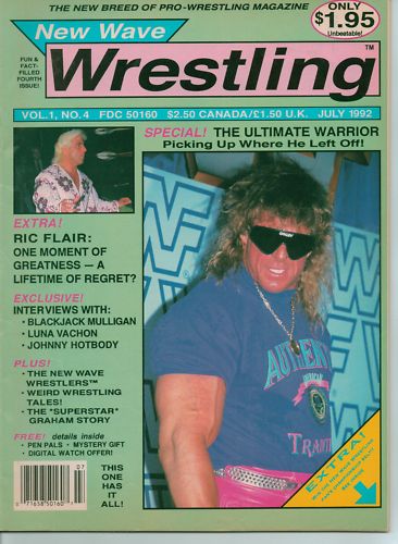 New Wave Wrestling July 1992 Magazine PWcatalog