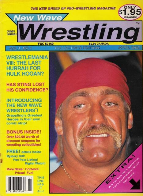 New Wave Wrestling April 1992 Magazine PWcatalog