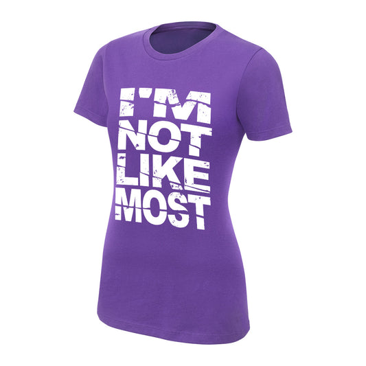 Nia Jax I'm Not Like Most Purple Women's Authentic T-Shirt Pwcatalog