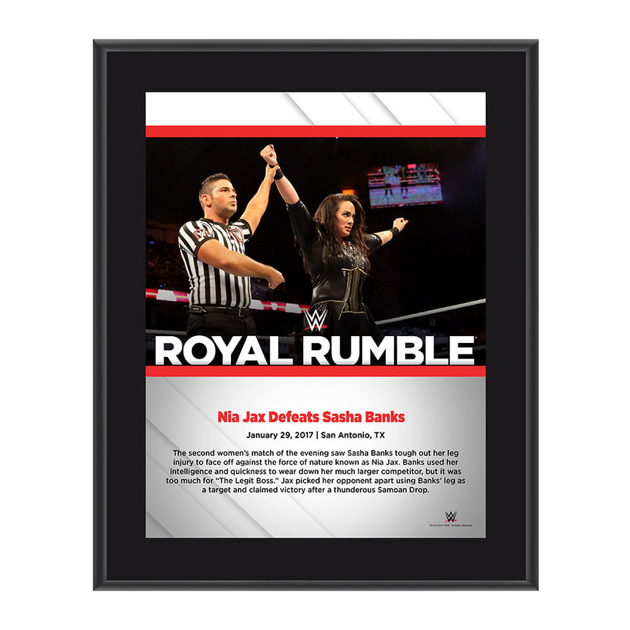 Nia Jax Royal Rumble 2017 10 x 13 Commemorative Photo Plaque Pwcatalog