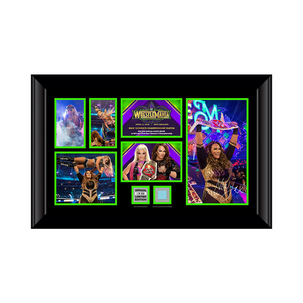Nia Jax WrestleMania 34 Signed Commemorative Plaque Pwcatalog