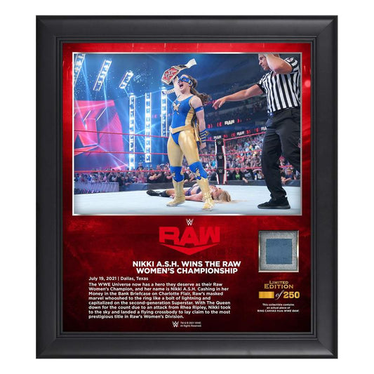Nikki A.S.H. Cashes In RAW 15x17 Commemorative Plaque