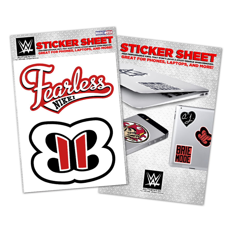 Nikki Bella Vinyl Sticker Sheet Pwcatalog