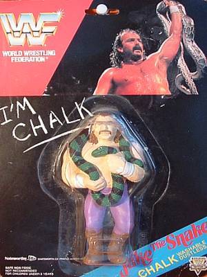 Noteworthy Figural Chalk 1991 Jake The Snake Roberts