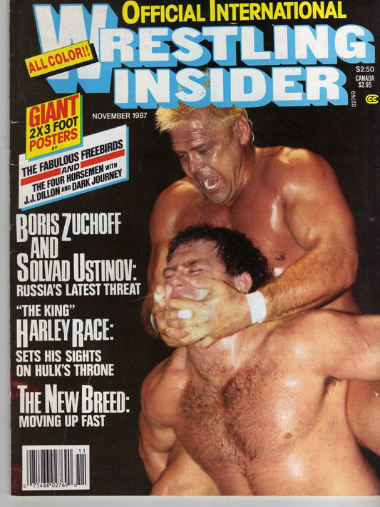 Official International Wrestling Insider November 1987 Magazine PWcatalog