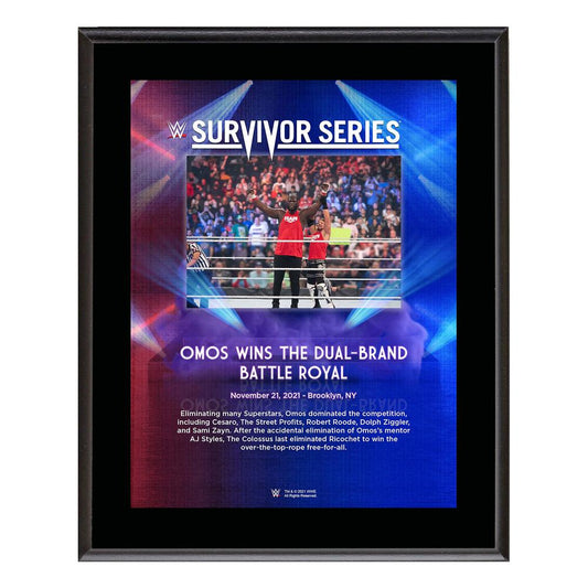 Omos Survivor Series 2021 10x13 Commemorative Plaque Pwcatalog