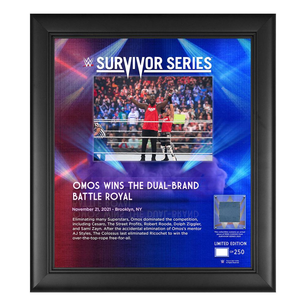 Omos Survivor Series 2021 15x17 Commemorative Plaque Pwcatalog