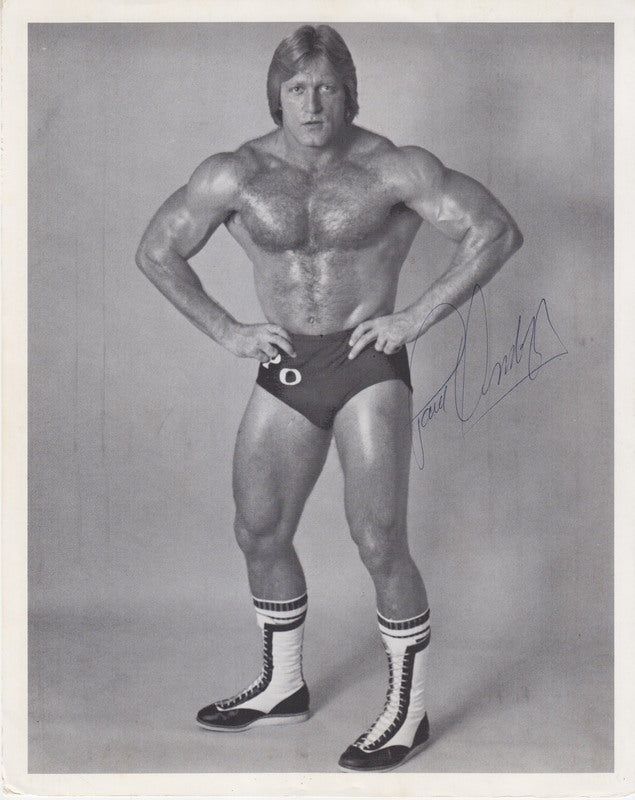 1980s NWA Paul Orndorff (Signed) Promo Photo