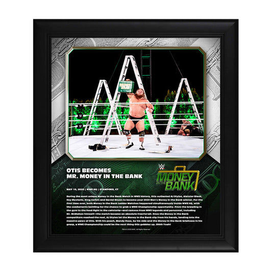 Otis Money In The Bank 2020 15 x 17 Limited Edition Plaque Pwcatalog