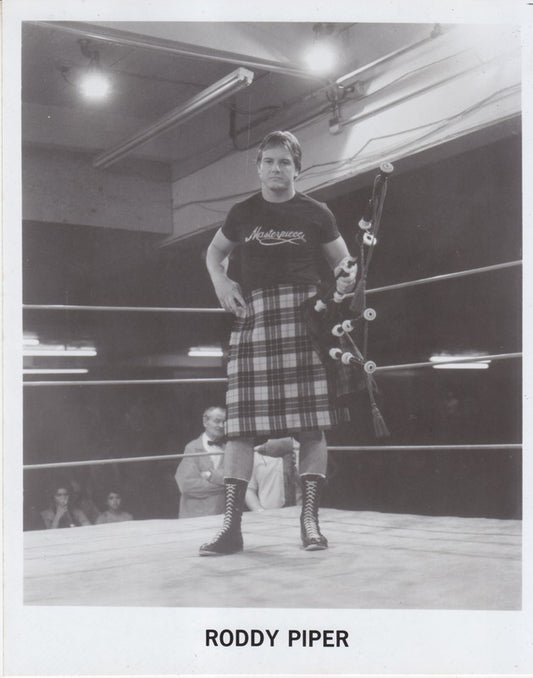 1980s Portland Wrestling "Rowdy" Roddy Piper Vintage Promo Photo