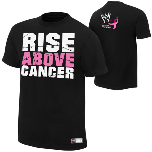 Paul Heyman Rise Above Cancer Black T-Shirt