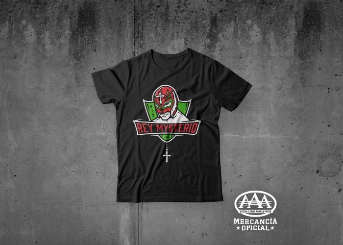 Playera niño Rey Mysterio - Emblema Shirt Pwcatalog