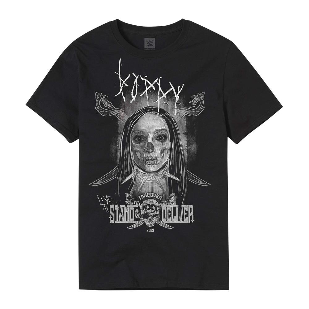 Poppy X NXT Takeover Stand & Deliver Skull & Swords T-Shirt Pwcatalog