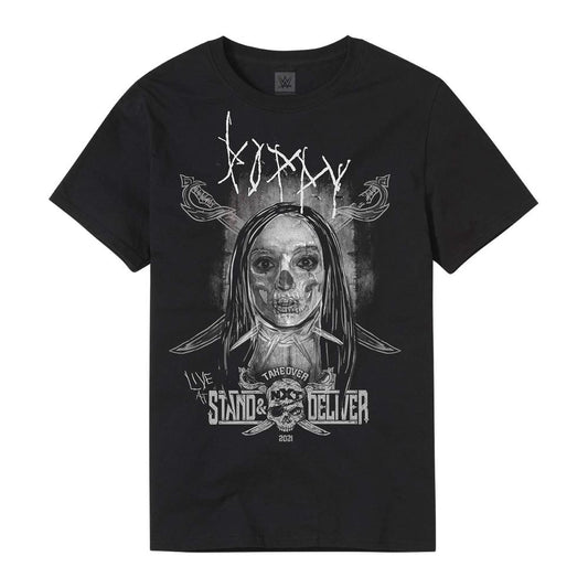 Poppy X NXT Takeover Stand & Deliver Skull & Swords T-Shirt Pwcatalog