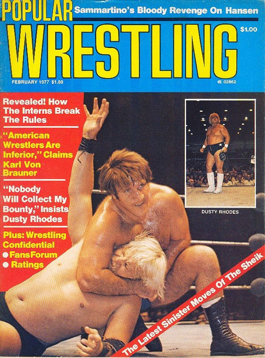 Popular Wrestling February 1977 Magazine PWcatalog