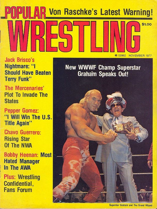 Popular Wrestling November 1977 Magazine PWcatalog