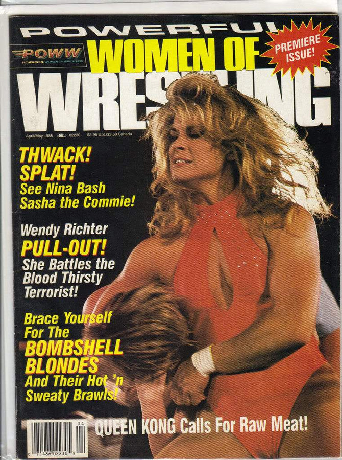 Powerful Women of Wrestling April 1988 Magazine PWcatalog