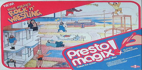 Presto Magix Box Rock & Wrestling 1985 Hulk Hogan, Jimmy Snuka PWcatalog